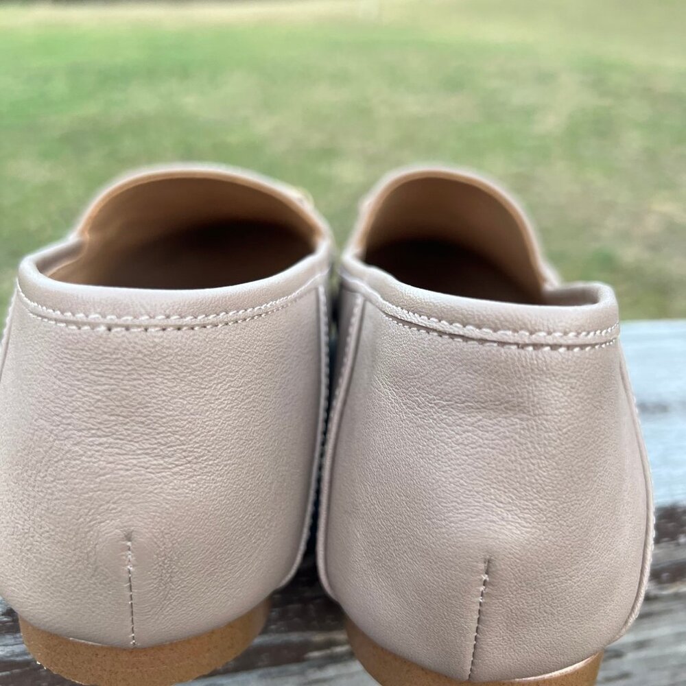 Quince Italian Leather Horsebit Tan Loafer size 8 New without box - Picture 8 of 8